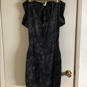 Firetrap cowl sleeve dark floral dress